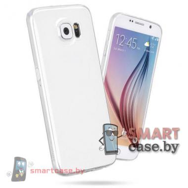 Чехол-накладка для Samsung Galaxy S6 от HOCO силиконовый (серебро)
