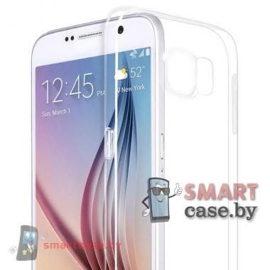 Чехол-накладка для Samsung Galaxy S6 от HOCO силиконовый (серебро)