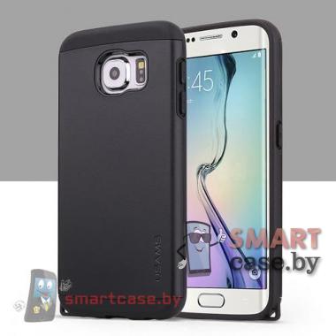 Чехол-накладка для Samsung Galaxy S6 от USAMS силикон + пластик (черный)