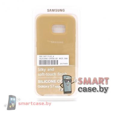 Силиконовый чехол для Samsung Galaxy S7 Edge Silicone Cover (Горчичный)