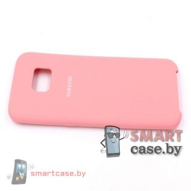 Силиконовый чехол для Samsung Galaxy S7 Edge Silicone Cover (Розовый)