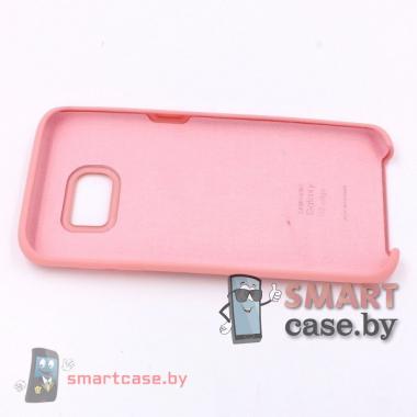 Силиконовый чехол для Samsung Galaxy S7 Edge Silicone Cover (Розовый)