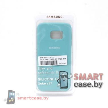 Силиконовый чехол для Samsung Galaxy S7 Silicone Cover (мятный)