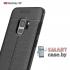 Силиконовый чехол Litchi Skin для Samsung Galaxy S9 (Чёрный)