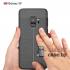 Силиконовый чехол Litchi Skin для Samsung Galaxy S9 (Чёрный)