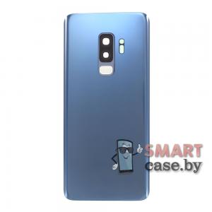 Задняя крышка+стекло камеры для Samsung Galaxy S9 Plus стеклянная OEM (голубая)