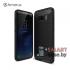 Силиконовый карбоновый чехол AMORUS для Samsung Galaxy S8 (Чёрный)