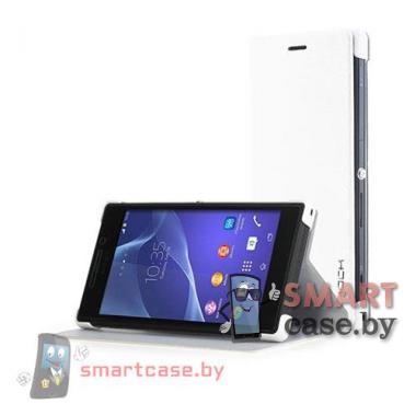 Чехол книжка для Sony Xperia M2 Rock Belief Series (белый)