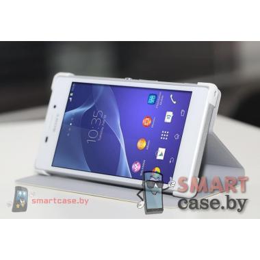 Чехол книжка для Sony Xperia M2 Rock Belief Series (белый)