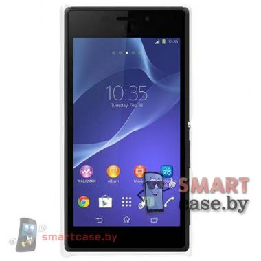 Чехол пластиковый для Sony Xperia M2 (белый)