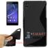 Бампер для Sony Xperia Z2 S-Shape силиконовый (черный)