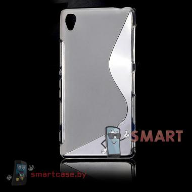 Силиконовый чехол для Sony Xperia Z3 S-Shape (прозрачный)