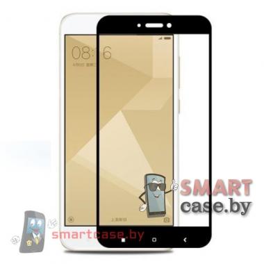 Защитное стекло для Xiaomi Redmi 5A/Redmi Go Full Screen с полной проклейкой (черное)