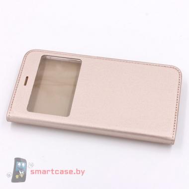Чехол-книжка с окном для Xiaomi Redmi 5A (Золотой)
