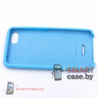 Силиконовый чехол Silicone Cover для Xiaomi Redmi 6A (голубой)