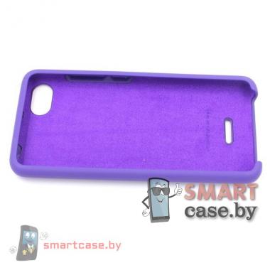 Силиконовый чехол Silicone Cover для Xiaomi Redmi 6A (фиолетовый)