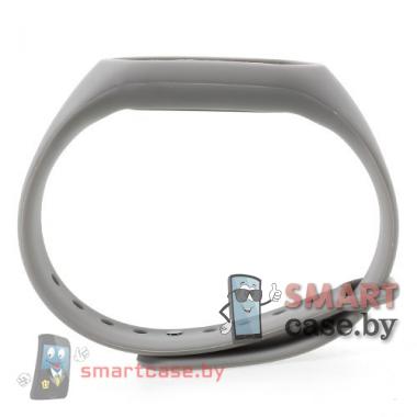 Ремешок для фитнес - браслета Mi Band 2 силиконовый (серый)