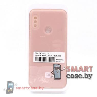 Силиконовый чехол New Silicone Cover для Xiaomi Redmi 6 Pro (MI A2 Lite) (бежевый)