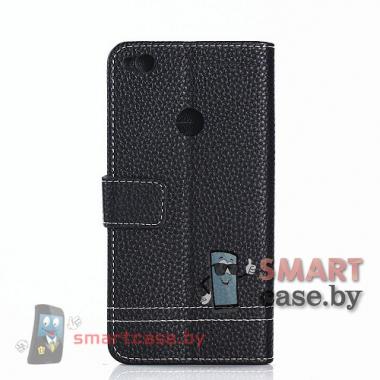 Чехол-книжка для Xiaomi Mi Max 2 PU-кожа Pattern Wallet (черный)
