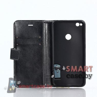 Чехол-книжка для Xiaomi Mi Max 2 PU-кожа Pattern Wallet (черный)