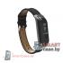 Ремешок для фитнес - браслета Mi Band 3 кожаный (чёрный) 