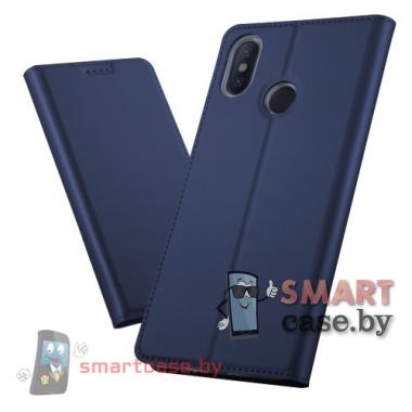 Антимаркий чехол - книга с карманом для Xiaomi Mi Max 3 PU-кожа (Синий)
