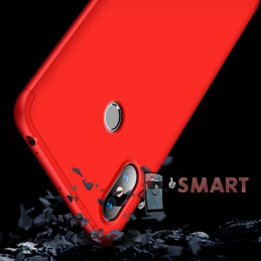 Трёхкомпонентный пластиковый чехол для Xiaomi Mi Max 3 (Красный)