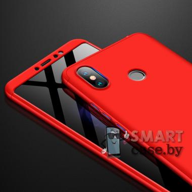 Трёхкомпонентный пластиковый чехол для Xiaomi Mi Max 3 (Красный)