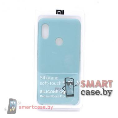 Силиконовый чехол для Xiaomi Redmi Note 5 (5Pro) Silicone Cover (бирюзовый)
