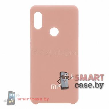 Силиконовый чехол для Xiaomi Redmi Note 5 (5Pro) Silicone Cover (пудровый)