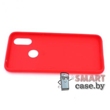 Силиконовый чехол для Xiaomi Redmi Note 7 (матовый красный)