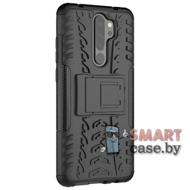 Гибридный чехол Stylish Dual с подставкой для Xiaomi Redmi Note 8 Pro (Чёрный)