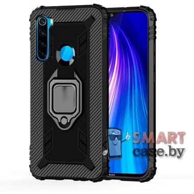 Силиконовый противоударный чехол Dropproof для Xiaomi Redmi Note 8 (Чёрный)