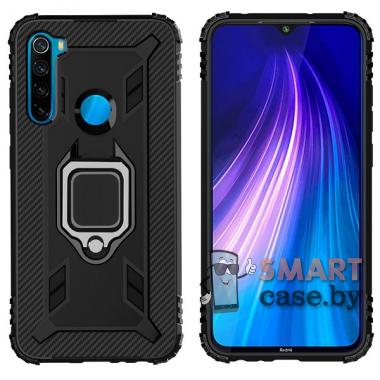 Силиконовый противоударный чехол Dropproof для Xiaomi Redmi Note 8 (Чёрный)