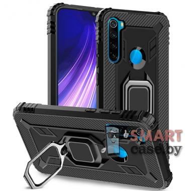 Силиконовый противоударный чехол Dropproof для Xiaomi Redmi Note 8 (Чёрный)