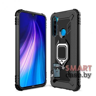 Силиконовый противоударный чехол Dropproof для Xiaomi Redmi Note 8 (Чёрный)