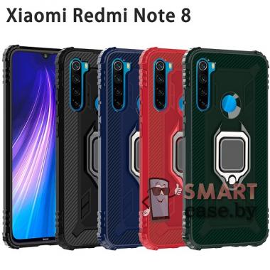 Силиконовый противоударный чехол Dropproof для Xiaomi Redmi Note 8 (Чёрный)