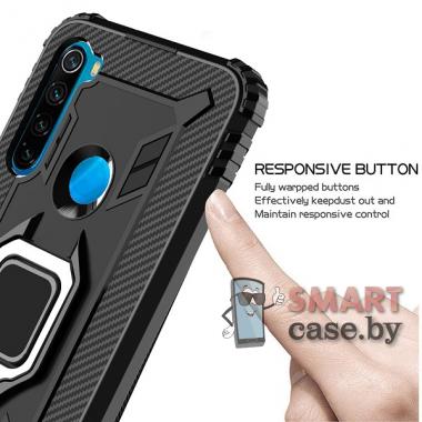 Силиконовый противоударный чехол Dropproof для Xiaomi Redmi Note 8 (Чёрный)