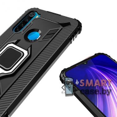 Силиконовый противоударный чехол Dropproof для Xiaomi Redmi Note 8 (Чёрный)