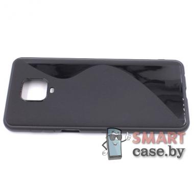 Силиконовый чехол S-Line для Xiaomi Redmi Note 9S/9 Pro (Чёрный)