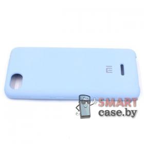 Силиконовый чехол Silicone Cover для Xiaomi Redmi 6A (Нежно-голубой)