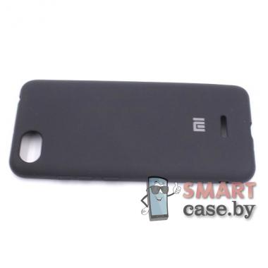 Силиконовый чехол для Xiaomi Redmi 6A (Чёрный матовый)