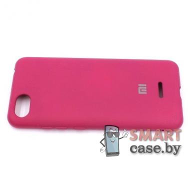 Силиконовый чехол для Xiaomi Redmi 6A (Малиновый)