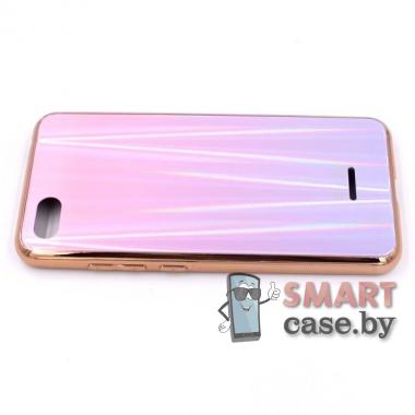 Стеклянный чехол для Xiaomi Redmi 6A (Розовый)