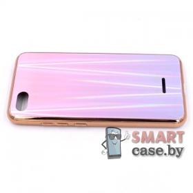 Стеклянный чехол для Xiaomi Redmi 6A (Розовый)