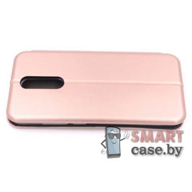 Чехол-книжка для Xiaomi Redmi 8 PU-кожа (Розовое золото)