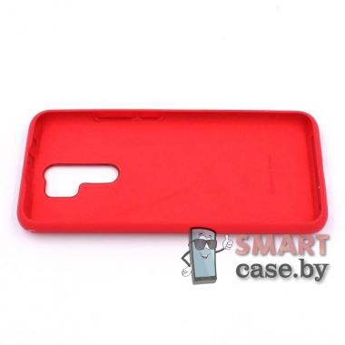 Силиконовый чехол Silicone Cover для Xiaomi Redmi 9 (Бордовый)