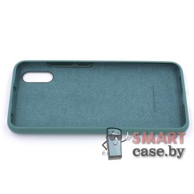Силиконовый чехол Silicone Cover для Xiaomi Redmi 9A (Зелёный)