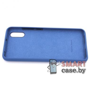 Силиконовый чехол Silicone Cover для Xiaomi Redmi 9A (Синий)