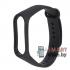 Силиконовый ремешок для фитнес - браслета MI Band 5/6 (Чёрный)